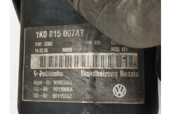 Calefacción estacionaria Webasto para Volkswagen Golf V 1K0815007AT