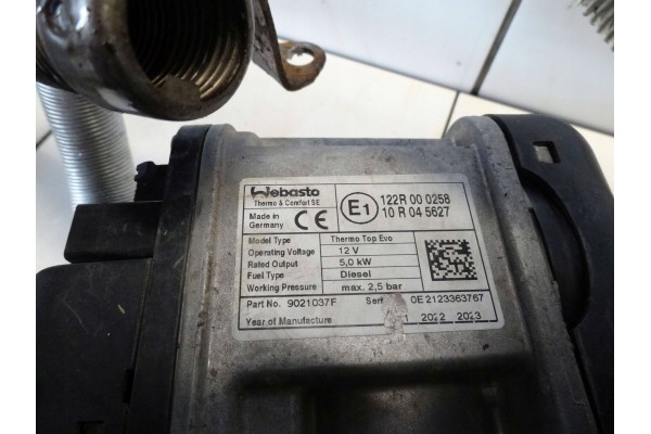 complete webasto renault master III LIFT 9021037F Catalog number of the part 9021037f