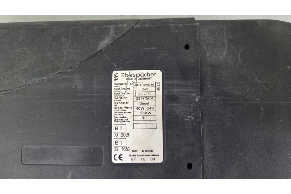 Parking heater airtronic webasto eberspacher d4s 3 5 kw scania r Part manufacturer Scania OE