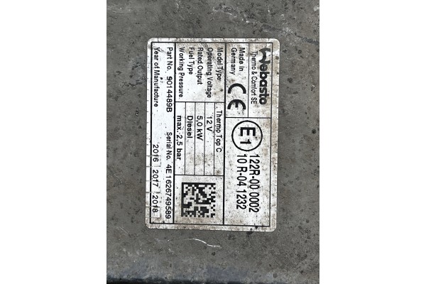 4 IVECO DAILY IV WEBASTO PARKING HEATER 3801940 9014482F Quality of parts according to GVO Q original with factory logo OEM OES