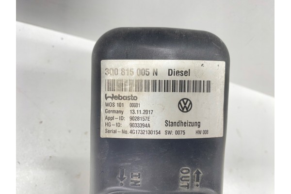 HEATER WEBASTO STOVE THERMO TOP EVO DIESEL VW GOLF 7 VII AUDI SEAT SKODA Quality of parts according to GVO O original with manuf