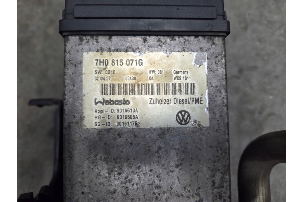VW T5 heater parking heater WEBASTO 7H0815071G Part manufacturer Volkswagen OE