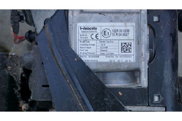 VOLVO S90 V90 XC90 XC60 II D3 D4 D5 WEBASTO Catalog number of the part 31469689