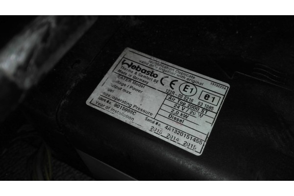 WEBASTO RENAULT MIDLUM PREMIUM DXI AIR TOP 2000 ST Catalog number of the part 22