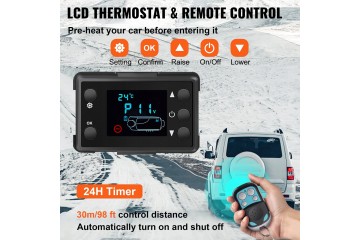 PARKING HEATER VEVOR 5KW DIESEL LCD HEATER Car type 4x4 SUV undefined cargo vans passenger cars