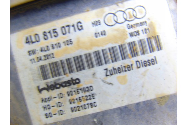 WEBASTO PARKING HEATER AUDI Q7 4L LIFT 4L0815071G Version European