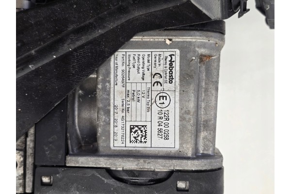 VOLVO S90 V90 17R WEBASTO PARKING HEATER 2 0 T6 9026497F 31694656 Catalog number of the part OE 9026497F 31694656