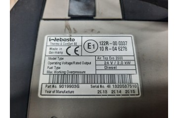 Calefactor Webasto Air Top Evo 2000 para Volvo FH 4 FM 4