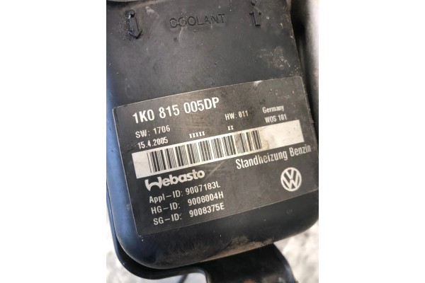 Calefactor estacionario Webasto VW Touran 1K0815005DP