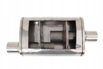 Chamber Center Silencer 63 5mm TurboWorks 304SS 355mm Car type passenger cars