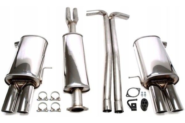 Sports exhaust system CATBACK 2x90 TA TECHNIX Volvo XC90 I 2 5T T6 D5 V8