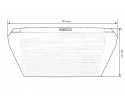 Intercooler TurboWorks 550x350x76 rear Car type passenger cars