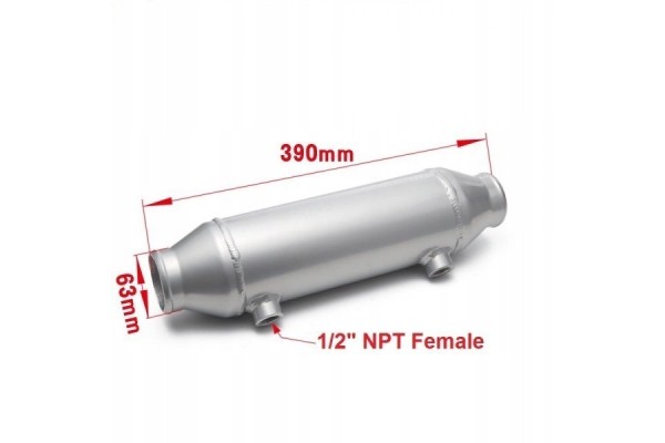 UNIVERSAL WATER INTERCOOLER 101x254mm INLET 63mm Packaging status original
