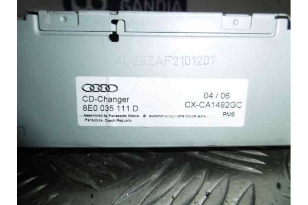 8E0035111D SISTEMA AUDIO / RADIO CD AUDI A4 BERLINA (8E) 1.9 TDI 2006 8E0035111D 155384 AUDI - 3
