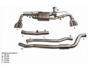 Sistema de escape CatBack BMW G38 525/528/530/540 2.0T/3.0T 17 Active
