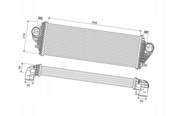 Intercooler jeep grand cherokee iv VALEO 822903 INTERCOOLER JEEP GRAND