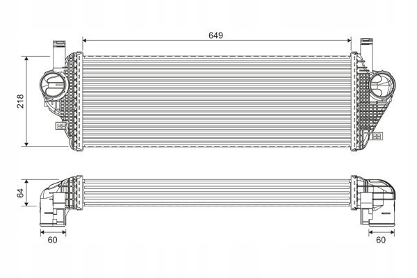 Intercooler jeep grand cherokee iv VALEO 822903 INTERCOOLER JEEP GRAND Part manufacturer Valeo