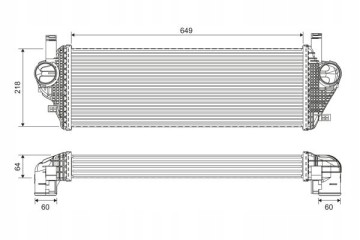 Intercooler jeep grand cherokee iv VALEO 822903 INTERCOOLER JEEP GRAND Part manufacturer Valeo
