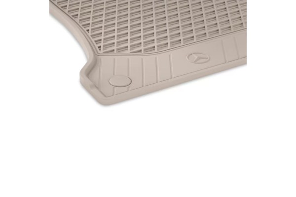 RUBBER MATS MERCEDES E CLASS W213 FRONT MERCEDES OE A21368001068U52 Packaging status original