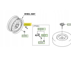 Tyre valve Hyundai IX35 Tucson 2010