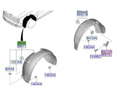 Front wheel arch left Kia Sportage 2025