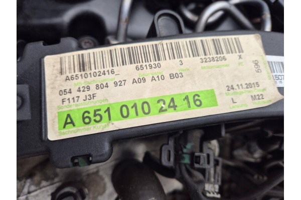 COMPLETE ENGINE INFINITI Q30 2 2D 651930 Engine type diesel