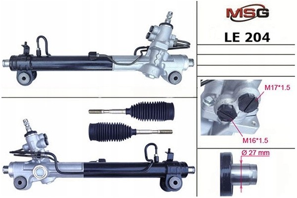 Steering gear with hydraulic assistance Lexus RX 03 09 Catalog number of the part LE204NEW