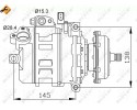 32148 NRF AIR CONDITIONING COMPRESSOR VW T5 TOUAREG 2 5TDI Product weight with unit packaging 8 kg