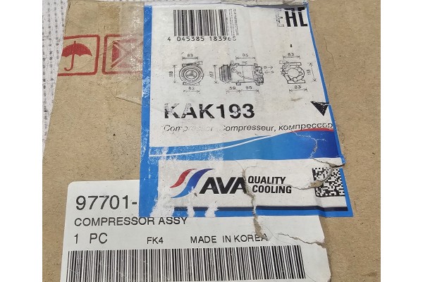 NEW COMPRESSOR AIR CONDITIONING COMPRESSOR KIA PICANTO 2 II 1 0 1 2 KAK193 Catalog number of the part 8300K193