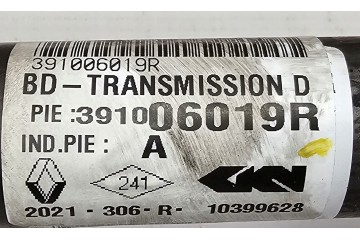 NEW ORG DRIVE SHAFT HALF AXLE RIGHT FRONT MASTER III MOVANO B NV400 Catalog number of the part 391006019R RENAULT OE