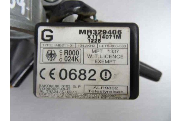 MR329406 ANTIRROBO / LLAVE CONTACTO MITSUBISHI MONTERO (V60/V70) 3.2 DI-D GLS Kaiteki (3-ptas.) 2001 MR329406 161039 MITSUBISHI 