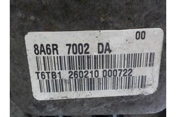 FORD FIESTA MK7 1 6 B GEARBOX 8A6R 7002 DA Engine type gasoline