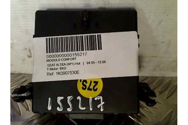 1K0907530E MODULO CONFORT SEAT ALTEA (5P1) Hot 2005 1K0907530E 155217 SEAT - 2
