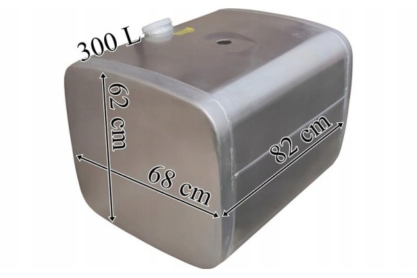 FUEL TANK MAN 300L 800X620X680 ALUMINIUM 1 HOLE Packaging status original