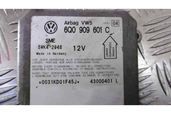 6Q0909601C CENTRALITA AIRBAG SKODA FABIA (6Y2/6Y3) Classic 2000 6Q0909601C 157635 SKODA - 2