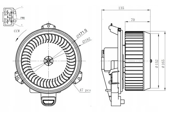 NRF 34289 interior fan blower Part manufacturer NRF