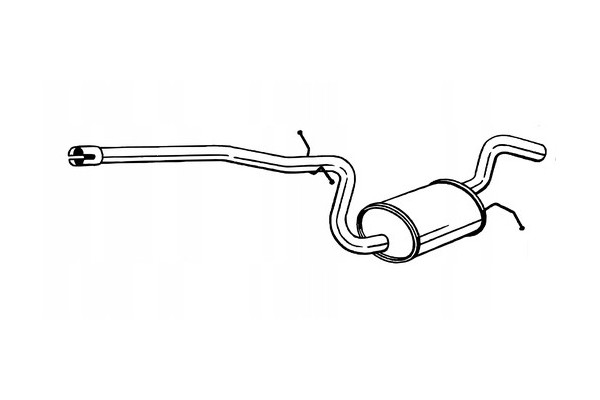 MIDDLE SILENCER BOS285 457 285 457 Catalog number of the original SKODA 1K0253209BJ SKODA 1K0253209CS