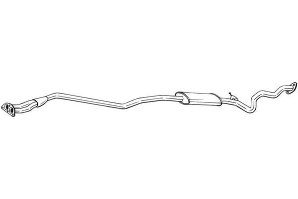 Middle exhaust silencer BOSAL BOS293 009