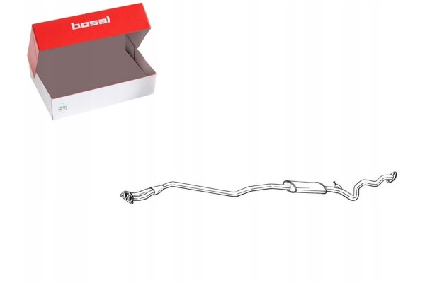 Middle exhaust silencer BOSAL BOS293 009 Quality of parts according to GVO Q original with factory logo OEM OES