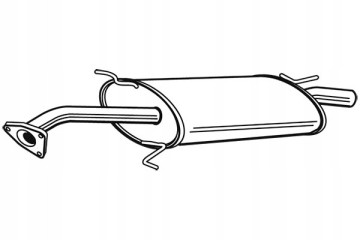 EXHAUST SILENCER REAR FITS MITSUBISHI LANCER CARGO KOMBI Part manufacturer Walker