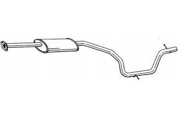 Bosal 289 449 Middle silencer Car type cargo vans passenger cars