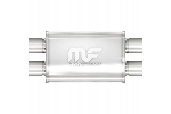 Silencer MagnaFlow 4x9 2 5 2 5 63mm 63mm x pipe stainless double 11386 Part manufacturer Magnaflow