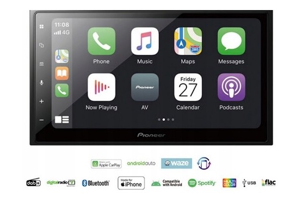 PIONEER SPH DA250DAB RADIO 2 DIN BT Dual Camera Car type 4x4 SUV RVs passenger cars