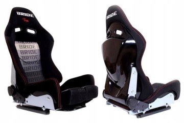 Sports chair Bucket LOW MAX K608 Velour Bride Black Grey