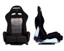 Sports chair Bucket LOW MAX K608 Velour Bride Black Grey Catalog number of the part MN FO 037