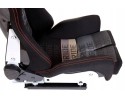 Sports chair Bucket LOW MAX K608 Velour Bride Black Grey Quality of parts according to GVO Z replacement