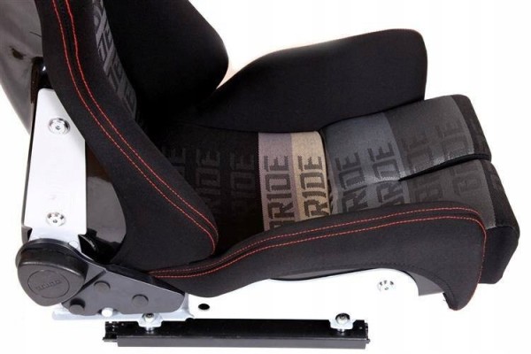 Sports chair Bucket LOW MAX K608 Velour Bride Black Grey Quality of parts according to GVO Z replacement