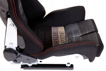 Sports chair Bucket LOW MAX K608 Velour Bride Black Grey Quality of parts according to GVO Z replacement