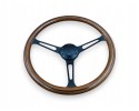 RETRO Steering Wheel Wood Black STRAP 38CM 15 INCH VINTAGE STYLE