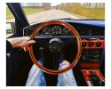 RETRO Steering Wheel Wood Black STRAP 38CM 15 INCH VINTAGE STYLE Part manufacturer WOLLER